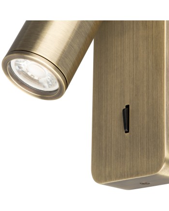 NOTTE * APLIQUE LECTOR MINI GU10 - CUERO